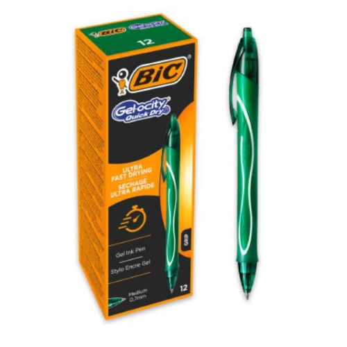 BIC CONF12 PENNE GEL-OCITY QUICK VERDE